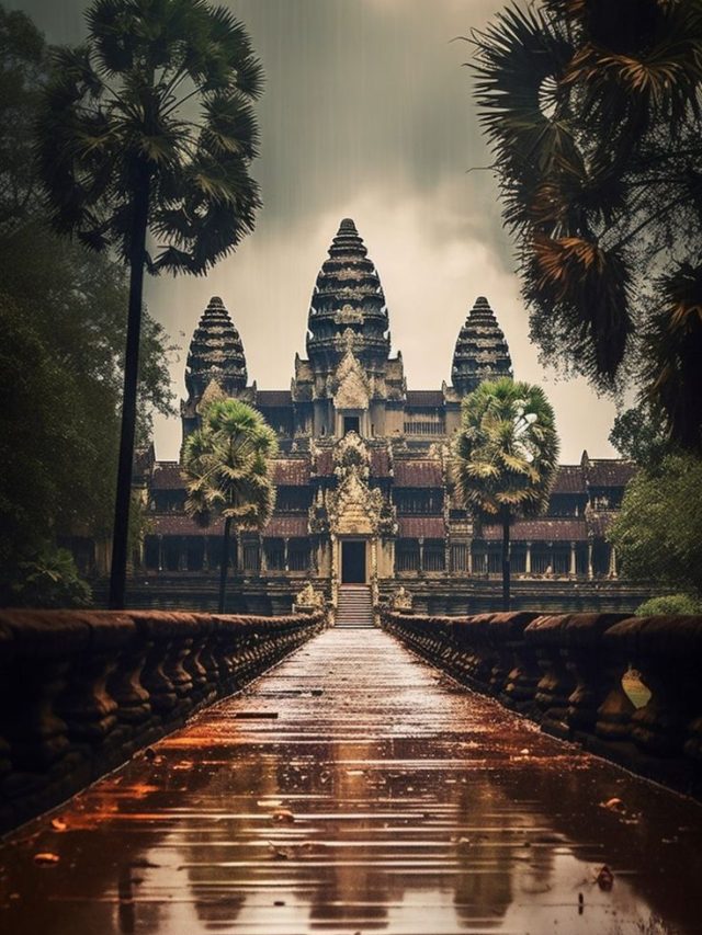 Angkor Wat Rain AI Digital Download Digital Art Digital Image Landmark - Etsy UK